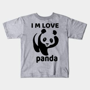 T-Shirt I M LOVE PANDA Kids T-Shirt